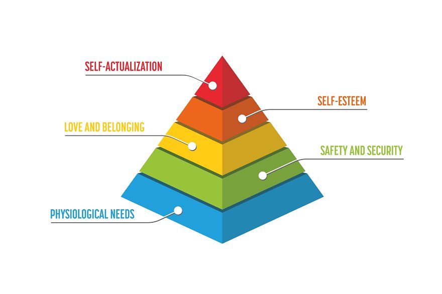 What is the pyramid of needs?