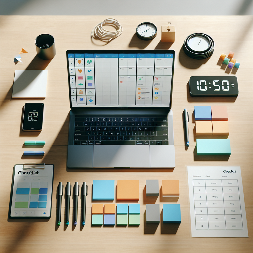 Illustration of tools and setup for running a Johari Window workshop, highlighting a practical, safe, and organized facilitation environment.
